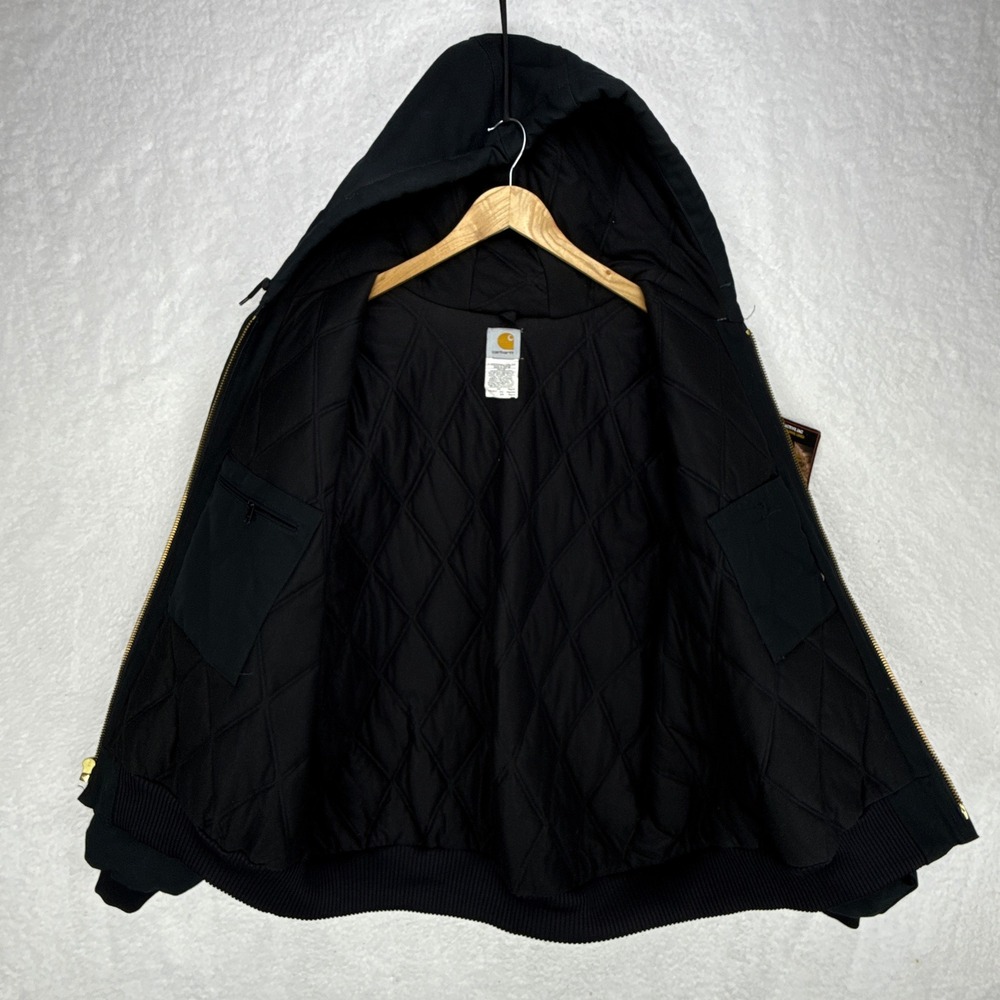 Carhartt Active Jacket Quilt Lined Mens 2XL J140‎ BLK Black NOS NWT - Picture 3 of 14